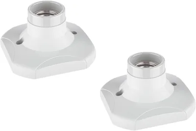 Ledscom.de - Lampe de plafond ELEKTRA 2x, blanche, douille E27, max. 60W - Meilleur Prix