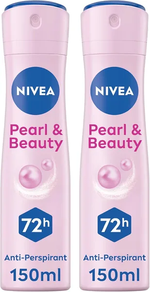 NIVEA Pearl & Beauty Antiperspirant Deodorant Spray for Women