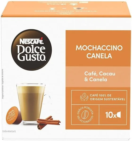 Café em Cápsula NESCAFÉ DOLCE GUSTO Mochaccino Canela - 24% de Desconto