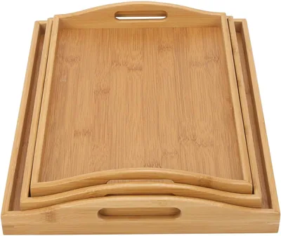 Vencer Bamboo Serving Trays - Set of 3 | Best Deal