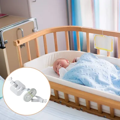 LATTCURE Baby Bed Belt 7m Montage Sidan Till Säng White Adult