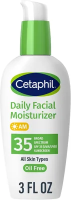 Cetaphil Face Moisturizer, Oil Free SPF 35, Sensitive Skin, 37% Off