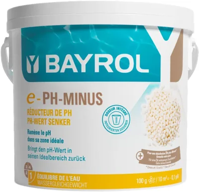 BAYROL e-pH Minus Granul 6 kg - Schnelle und effektive Senkung des zu hohen pH-Werts im Pool - Einfache Dosierung direkt in das Wasser