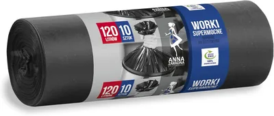 ANNA ZARADNA worki na śmieci SUPERMOCNE, 120 l, 10 sztuk - Best Deal