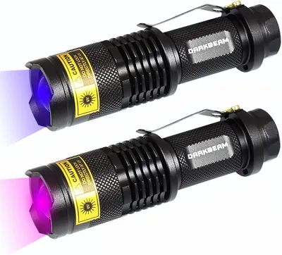 Darkbeam UV 365nm en 395nm Lichthoutlamp Zwartlicht Ultraviolet | Handheld LED Zaklamp Detectie