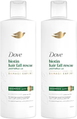Dove Hair Fall Rescue Shampoo, 2x400ml