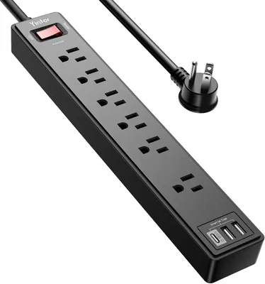 Yintar 6Ft Power Strip Surge Protector - Best Deal