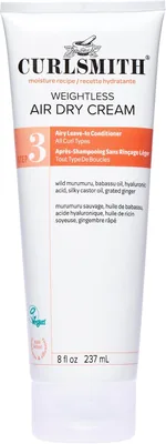 Curlsmith Weightless Air Dry Cream - 8 fl oz Vegan Leave-In Conditioner