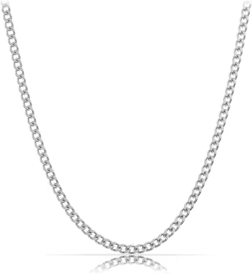 Collar de Acero Inoxidable Nami para Hombres, Colgante Sólido de 60 cm con Cadena Reforzada, Regalo Artesanal para Él, Joyería Masculina (Sil