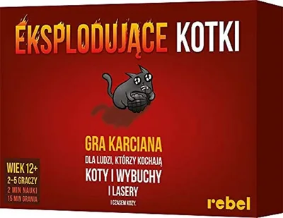 Asmodee | Eksplodujące kotki | Gra karciana | Zabawa dla imprez | Od 12 lat + | 2-5 graczy | Best Deal