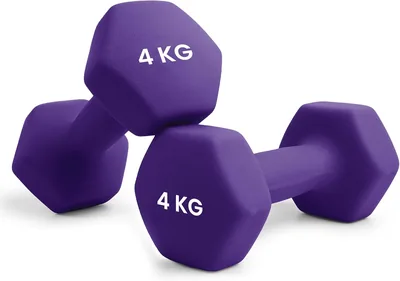 Unycos - Mancuernas Antideslizantes de Hierro y Neopreno: de 1 kg a 10 kg - Suaves al Tacto para Hombres y Mujeres, Ergonómicas