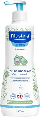 Gel de Baño Corporal Suave Mustela para Bebés y Niños, 500 ml
