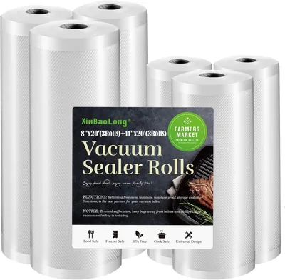 Vacuum Sealer Bags 6 Pack - Food Storage