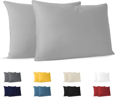Dreamzie Kyltcase 50x70 Gri (Set av 2), 100% Cotton, OEKO-TEX - 11% Avrinkad