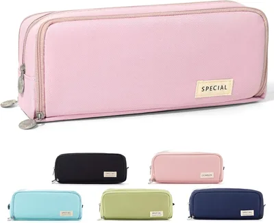 CICIMELON Large Capacity Pencil Case 3 Compartments Pouch Gift
