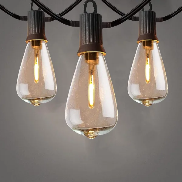 ZOTOYI 50Ft Outdoor Garden String Lights Mains Powered