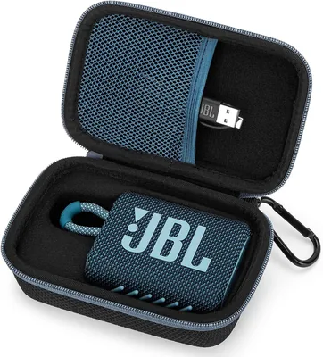 Case Cover for JBL GO 3 Mini Bluetooth Speaker, Hard Shell with Sponge Storage Bag (Dark Blue) Best Deal