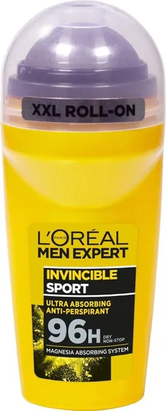 L'Oréal Paris Men Expert Invincible Sport Antyperspirant Dezodorant w kulce, mocne wchłanianie, ochrona do 96H, 50 ml - Najlepszy Ceny