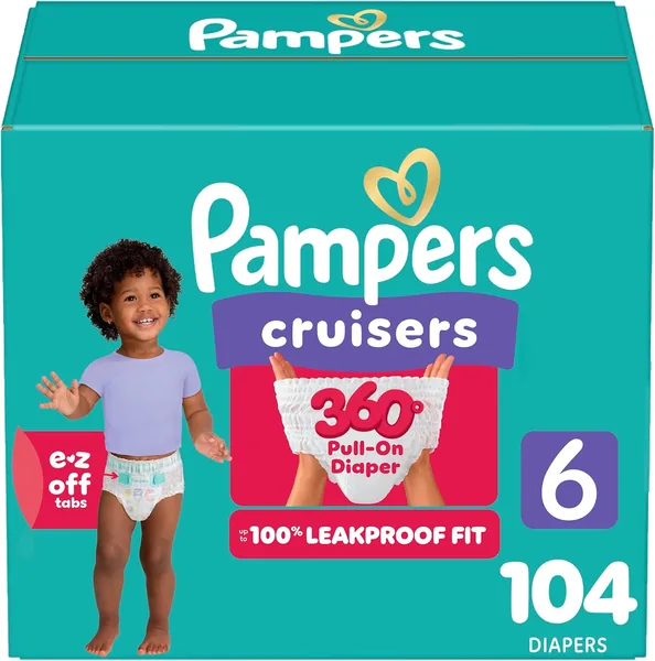 Pampers Diapers - Cruisers 360 degrees - Size 6