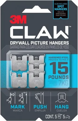 3M CLAW Drywall Picture Hanger (5 Count)