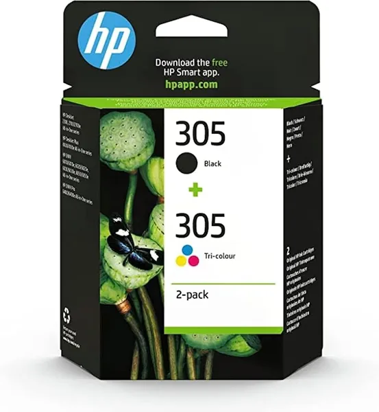 Cartouches d'encre HP Original Multipack 305-3YM61AE/3YM60AE Noir et Trois Couleurs - Meilleur Prix
