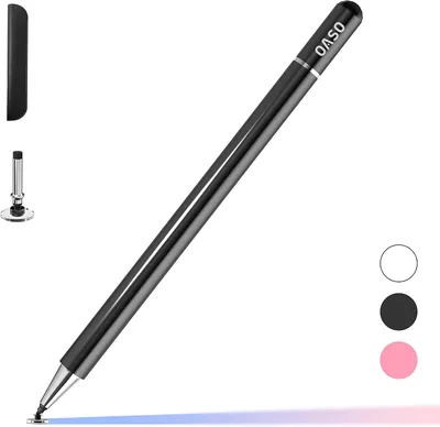 Stylus Pen with Magnetic Cap - Tablet Touchscreen Pencil for iPad & Android