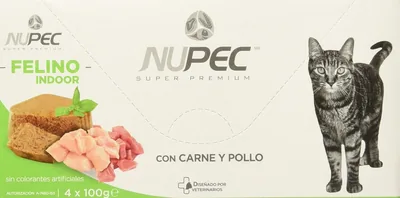 Nupec Alimento Húmedo para Felinos Indoor, Blanco y Verde, Mejor Oferta