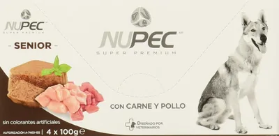 Nupec Alimento Húmedo para Mayores, Blanco con Café - 25% de Descuento