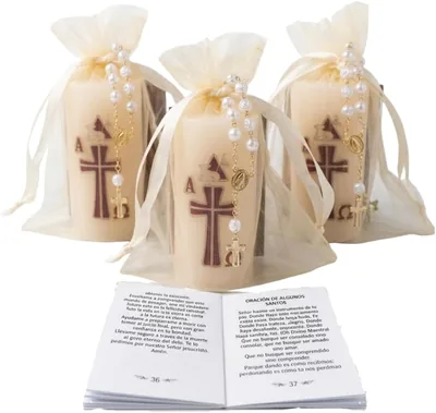 Cirio Misterio Libro de Oración: 12 Paquetes para Bautizo, Comunión y Aniversarios Luctuosos - Mejor Precio