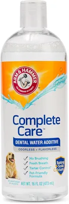 Arm & Hammer Complete Care Fresh Dental Water Additive for Dogs, 16 Fl Oz - Flavorless Dog Mouth Wash
