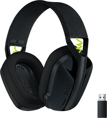 Logitech G435 LIGHTSPEED Wireless Bluetooth Gaming Headset - Lightweight, built-in mics, 18h battery