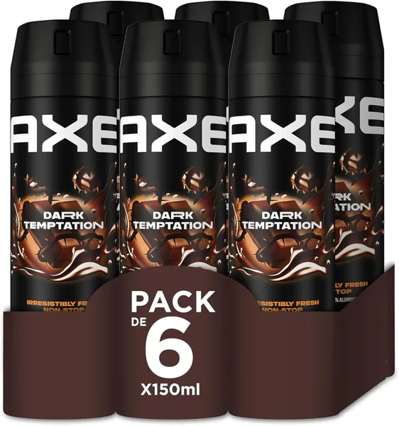 Axe Dark Temptation Deodorant - 150ml - Pack of 6