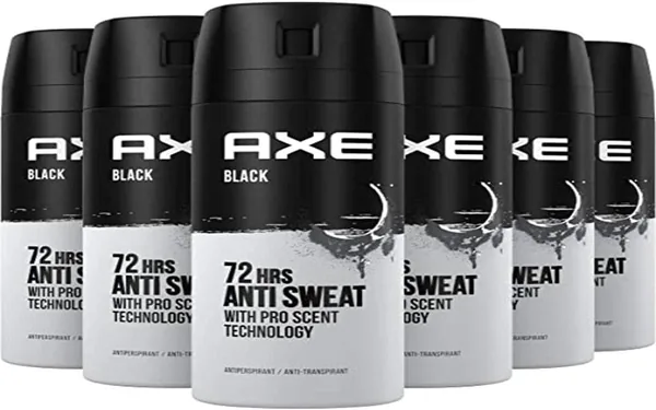 AXE Deodorant Antiperspirant Zwart - 6 x 150 ml (10% Korting)