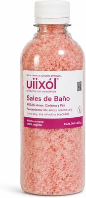 Uiixol Aceites Esenciales - Sales de Baño para Tina con Sal Marina y Sal Epsom, Efecto Relajante y Aromaterapia, Aroma a Rosa - Mejor Oferta