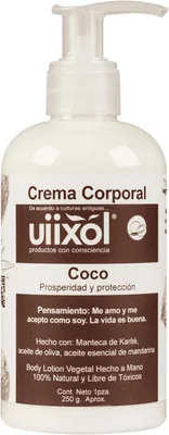 Crema Corporal de Coco UIIXOL 100% Natural | Protección Ancestral | Hidratación Profunda