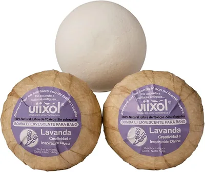 Uiixol Bombas de Baño con Aromaterapia | Pack de 3 Bombas Relajantes con Aceite de Lavanda, Coco y Manteca de Cara