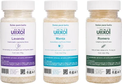 Uiixol Aceites Esenciales | Paquete de 3 Sales de Baño para Tina