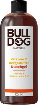 BULLDOG - Korpskänsla för Herrar | Citron & Bergamott Duschgel | Frisk och Revitaliserande Duschgel | 500ml (50% Off)