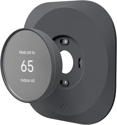 Spigen Google Nest Thermostat Wall Plate - Charcoal Gray