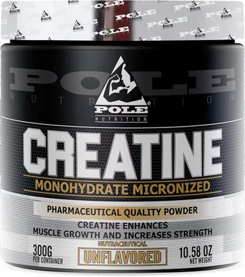 Pole Nutrition Creatine Monohydrate Micronized Powder, 300g - Save 43%