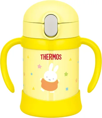 Thermos FJL-250B Baby Straw Mug Bottle Yellow 8.5 fl oz (250 ml) 9% Off