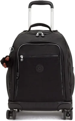 Kipling NEW ZEA Large Wheeled Backpack True Black - 40% de réduction