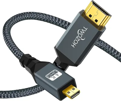 Twozoh 4K Micro HDMI to HDMI Cable 3M