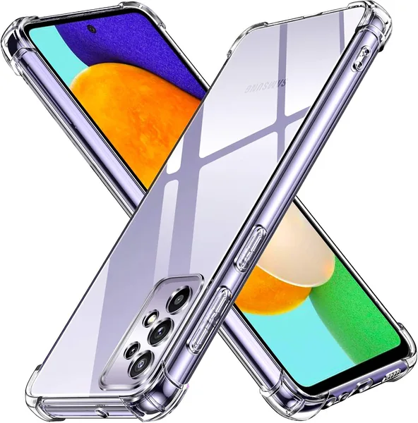 Coque Samsung Galaxy A52 5G / A52 4G / A52s 5G Transparent Silicone avec Bumper Angles Arrondis - Meilleur Prix