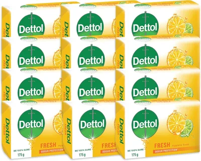 Dettol 12x175g Hand & Body Soap - Fresh Scent, Best Deal