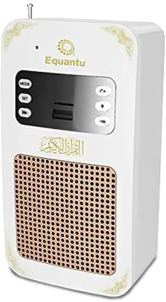 Equantu Smart Wall Plug Quran Speaker With Remote Bluetooth/LED light/Radio/Usb & SD