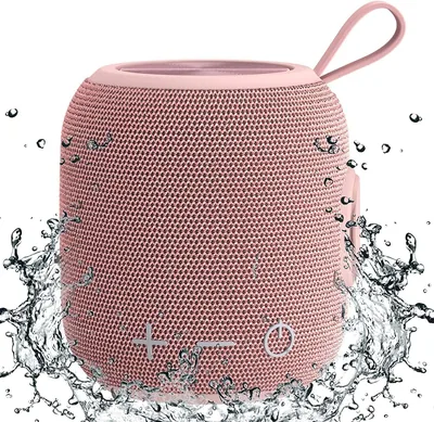Bluetooth Speaker Portable 5.0 Dual Pair IPX7 Pink