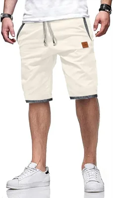 Zoxoz Shorts Homme Été en Coton avec Poches - Meilleur Prix