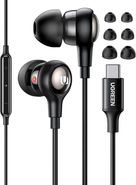 UGREN USB C Earphones - 33% Off | Noise Cancelling Wired Headphones