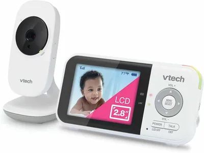 VTech VM819 Video Baby Monitor - 19h Battery, 1000ft Range, Night Vision, 2.8" Screen, 2-Way Audio